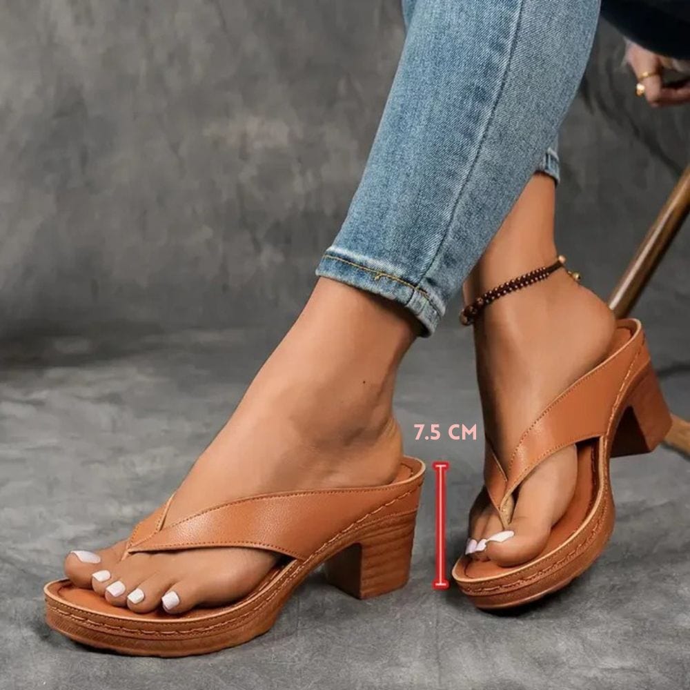 Sandales orthopédiques à talon