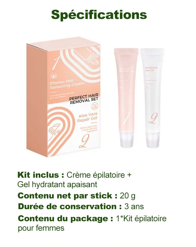 ACHETEZ-EN 2, OBTENEZ-EN 1 GRATUIT🤩Kit de crème dépilatoire pour femmes🤩