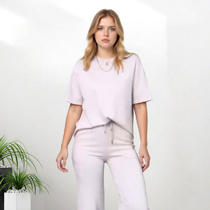✨50% de réduction✨Ensemble 2 Pièces Chic avec Haut et Pantalon Assorti pour Femmes