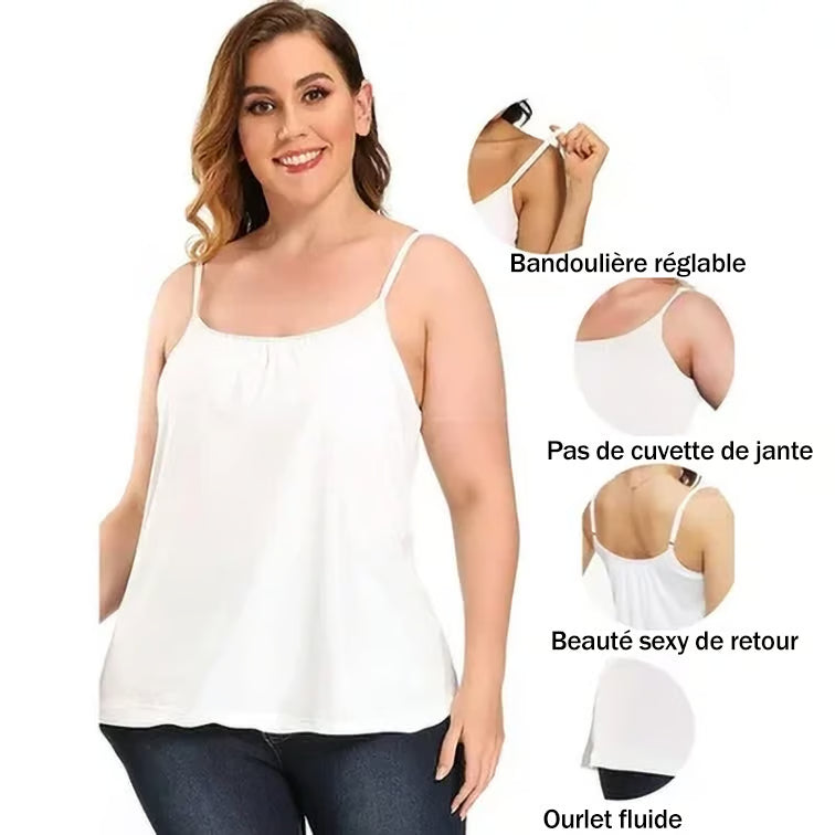 🔥Débardeur ample avec soutien-gorge intégré