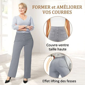 🔥Vente chaude-49% de réduction🎁Pantalon stretch décontracté taille haute pour femme