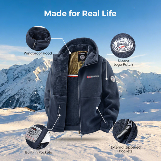 🔥Veste unisexe à capuche décontractée isolée et chauffante au graphène améliorée 2026 (avec poches intérieures)