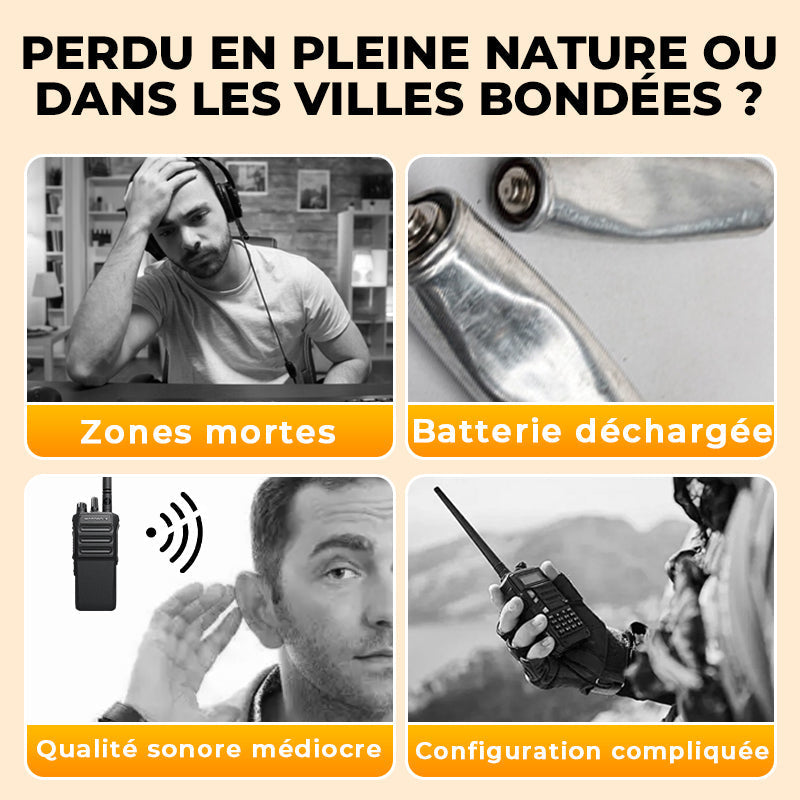 Radio amateur UV-5R longue portée UV5R Radio bidirectionnelle double bande Walkie