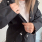 🧥50 % DE RÉDUCTION🌧️Veste mi-longue à capuche, imperméable et coupe-vent, à carreaux