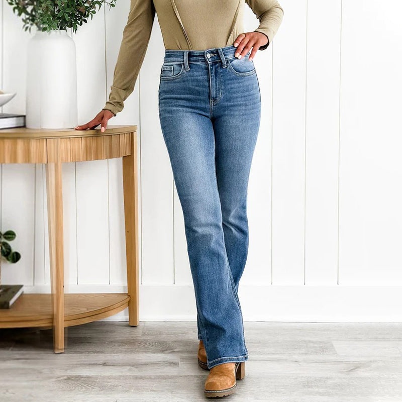 📢📢50% de réduction ! 🔥 Pantalon Stretch Taille Haute pour Abdominaux – Extensible à 360°, Affine Instantanément la Silhouette & Sculpte sans Serrer ! 👖✨