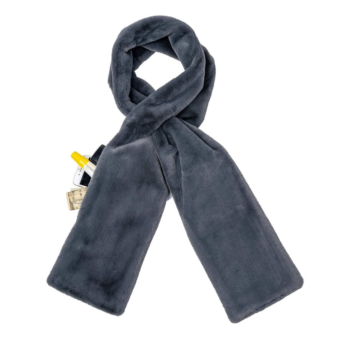 🧣50 % de réduction🔥 L’écharpe la plus confortable avec une poche zippée dissimulée
