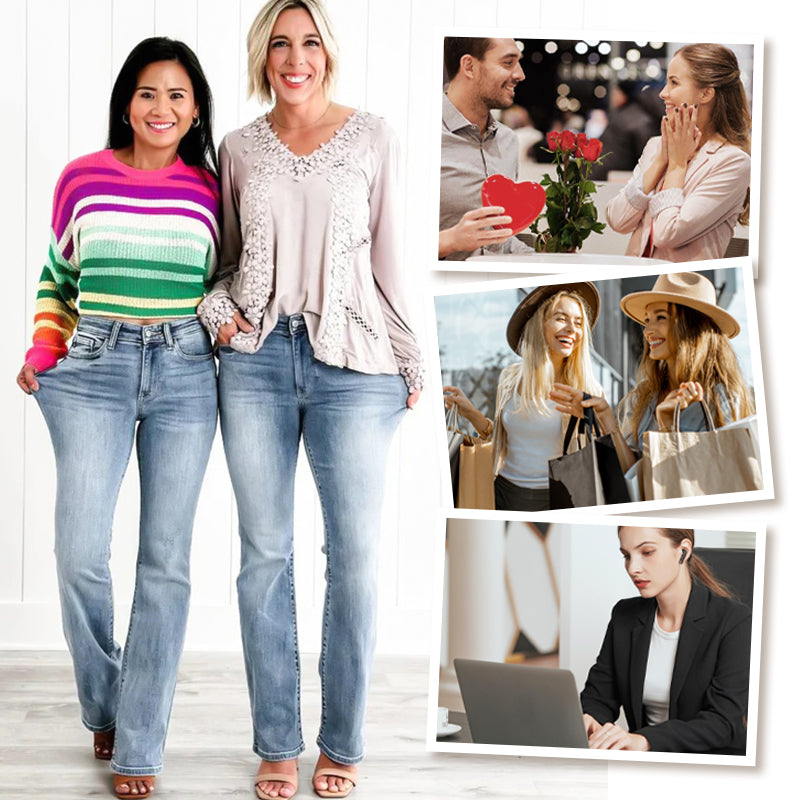 📢📢50% de réduction ! 🔥 Pantalon Stretch Taille Haute pour Abdominaux – Extensible à 360°, Affine Instantanément la Silhouette & Sculpte sans Serrer ! 👖✨