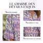 🔥50% de réduction👗Robe midi fleurie à manches évasées et col en V