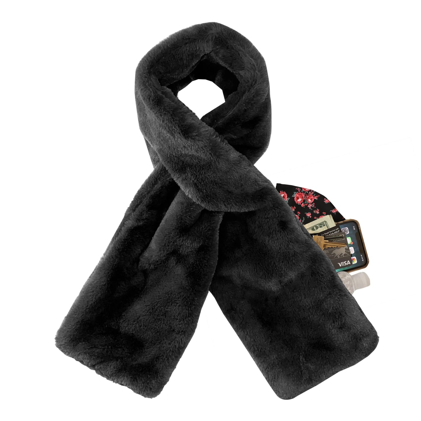 🧣50 % de réduction🔥 L’écharpe la plus confortable avec une poche zippée dissimulée