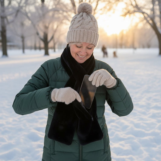 🧣50 % de réduction🔥 L’écharpe la plus confortable avec une poche zippée dissimulée