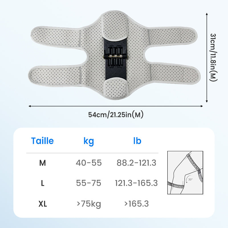 Genouillère ajustable de protection du genou pour le sport