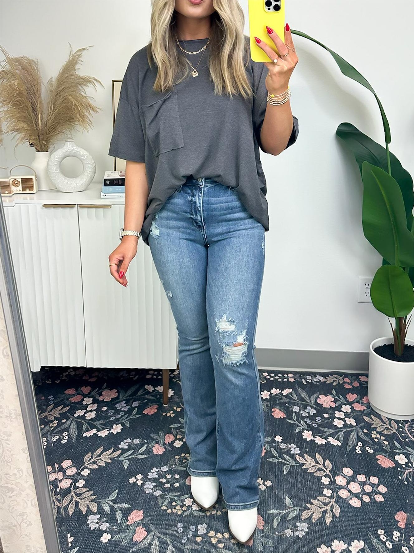 🌸Summer Hot Sale 50% OFF⏳🌸Women's Raw Edge Boxy Tee