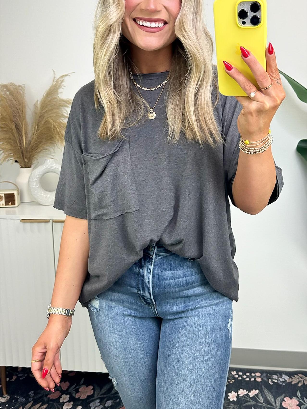 🌸Summer Hot Sale 50% OFF⏳🌸Women's Raw Edge Boxy Tee