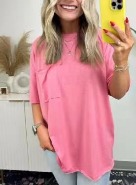 🌸Summer Hot Sale 50% OFF⏳🌸Women's Raw Edge Boxy Tee