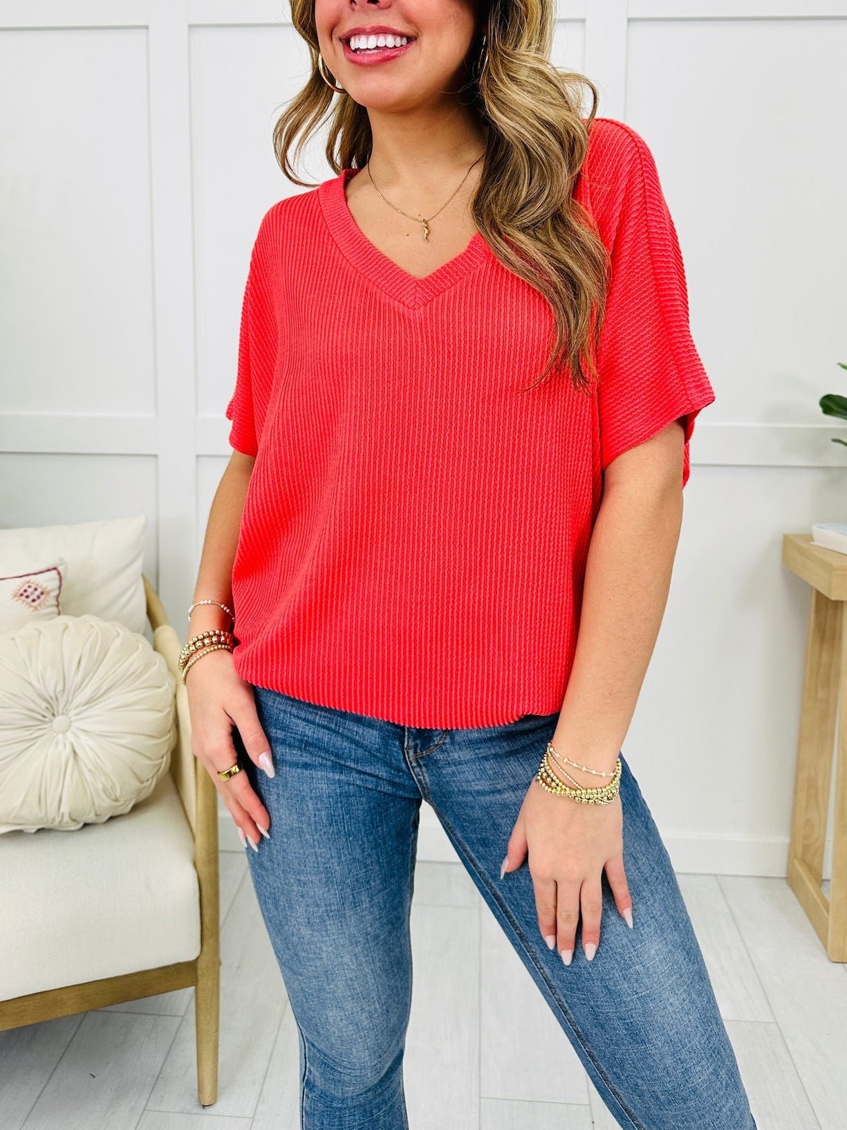 💥50% de réduction💥Confort ultime T-shirt d'été à col en V pour femmes (2 Achetés, Livraison gratuite)