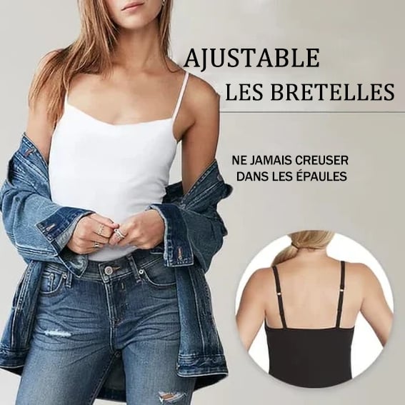 🔥Débardeur ample avec soutien-gorge intégré
