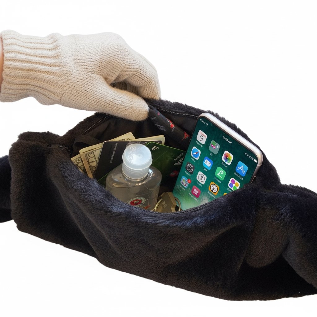 🧣50 % de réduction🔥 L’écharpe la plus confortable avec une poche zippée dissimulée
