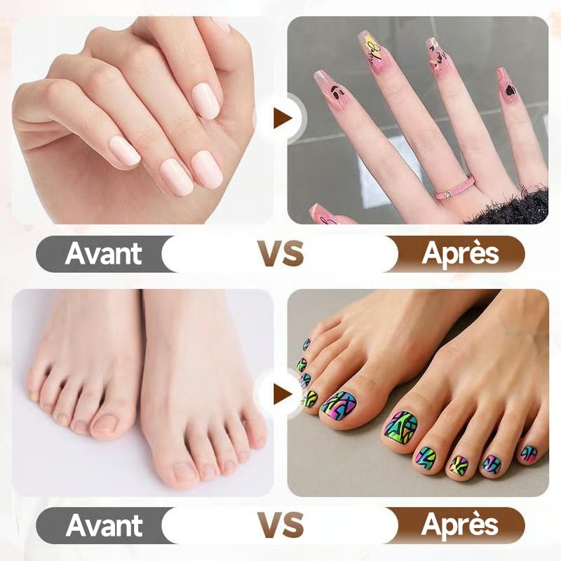 🎄Prévente de Noël - 49 % de réduction🌈Set de 12 stylos pour art des ongles