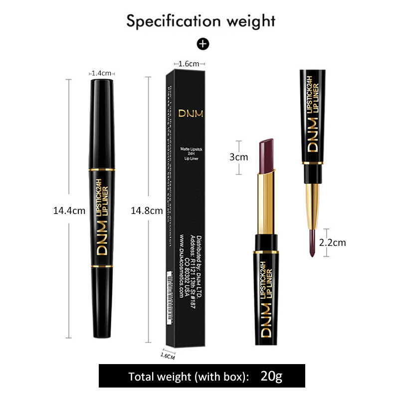 Matita labbra rossetto waterproof 2 in 1