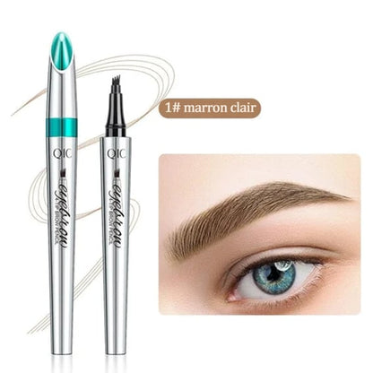 🔥ACHETER 1, OBTENIR 1 GRATUITS🔥Stylo à sourcils Microblading 3D étanche, 4 pointes de fourche, crayon de tatouage