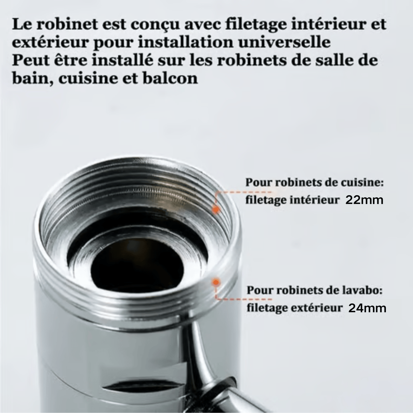 📢Dernier jour : 49 % de réduction✨Un indispensable pour chaque famille !🚰Rallonge de robinet/aérateur pivotante à 1080°
