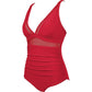 💥 49 % de réduction👙 Maillot de bain une pièce froncé en maille contrastée pour femme🏝️