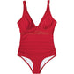 💥 49 % de réduction👙 Maillot de bain une pièce froncé en maille contrastée pour femme🏝️
