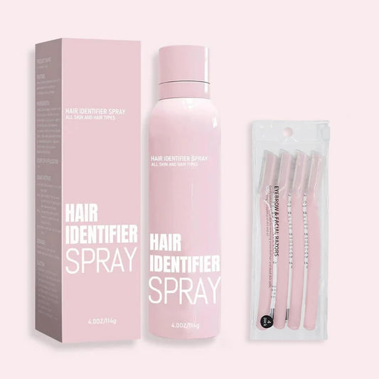 Haaridentificatiespray + Dermaplanerset