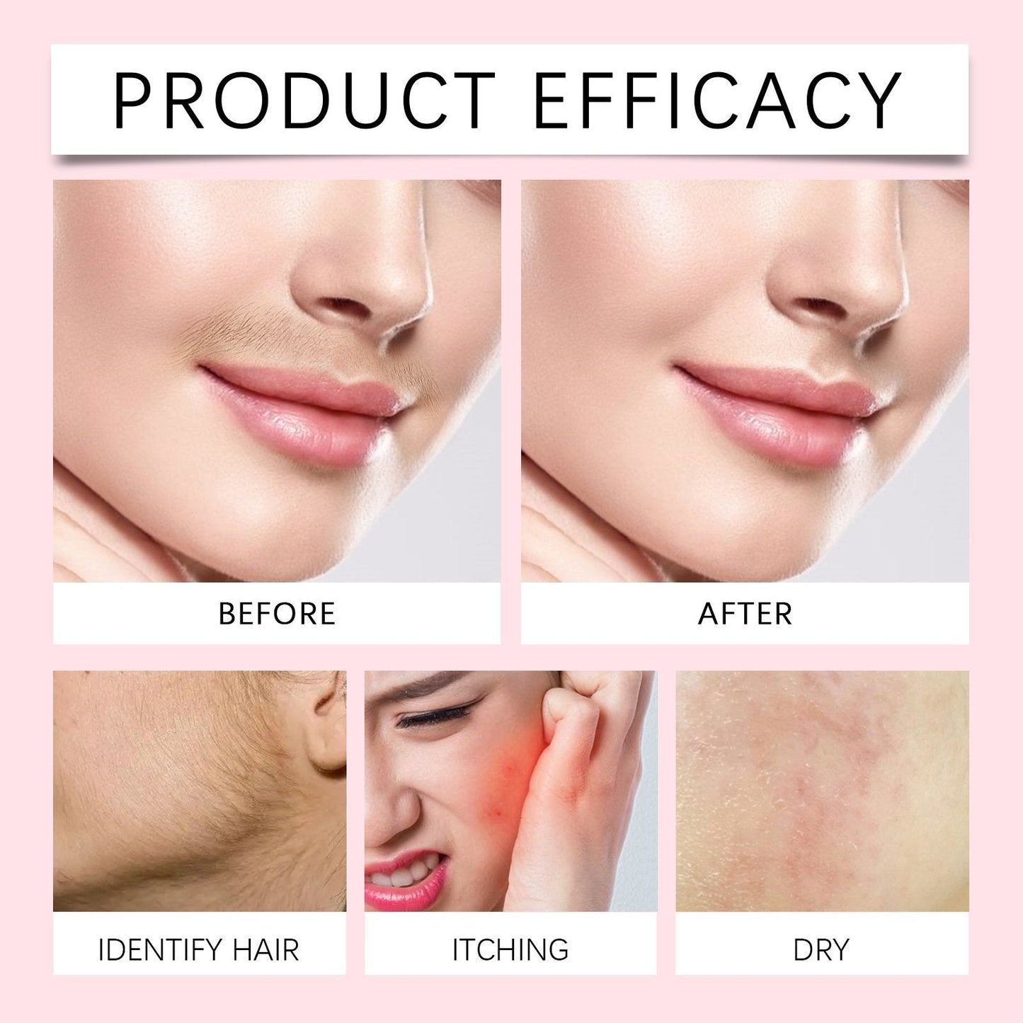 Spray de reconnaissance des poils du visage