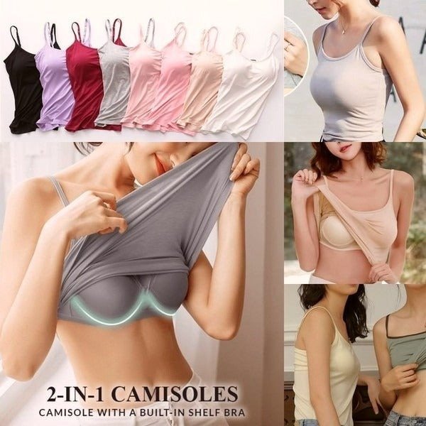 🔥Débardeur ample avec soutien-gorge intégré
