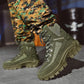 Bottes de Combat de Travail Imperméables pour Hommes, Extérieur Anti-Perforation, Bottes de l'Armée (Amélioration de la Durabilité)