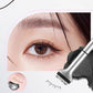 Ensemble de Crayon Eyeliner Imperméable et de Tampon pour Cils Inférieurs 2 en 1 avec Crayon Eyeliner Liquide Individuel