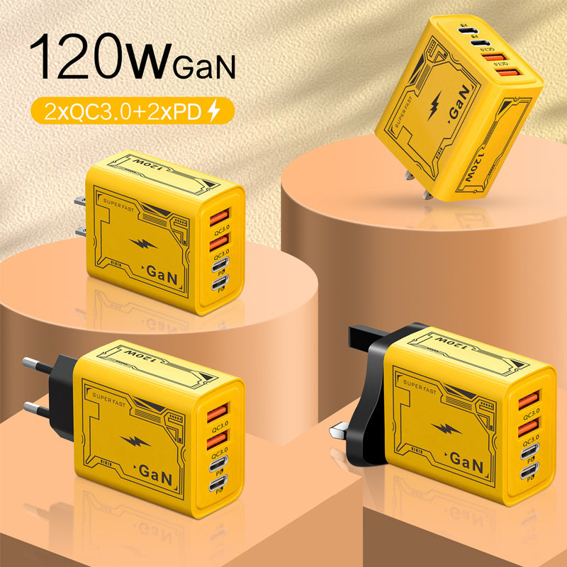 🎉VENTE DU DERNIER JOUR 50% DE RÉDUCTION🔥[Cadeau pratique] Chargeur rapide à ports multiples 65W & 120W