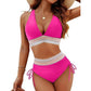 💥50 % de réduction👙Ensembles de bikinis à taille haute avec contrôle de l'abdomen et blocs de couleurs