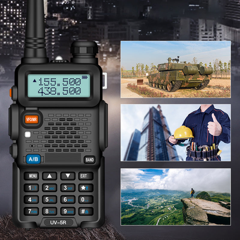 Radio amateur UV-5R longue portée UV5R Radio bidirectionnelle double bande Walkie