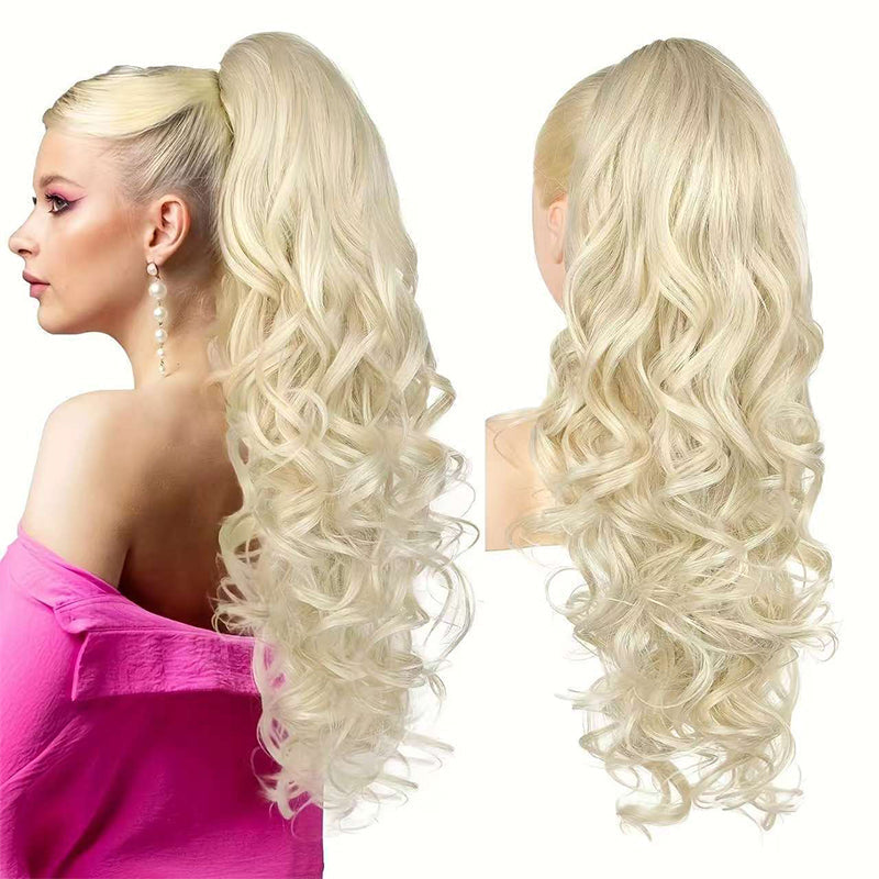 💜Promotion à durée limitée 50 % de réduction💜Extension de queue de cheval ondulée à clip