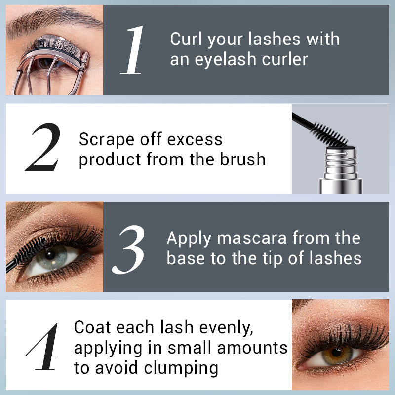 Mascara Noir Imperméable pour Volume et Longueur