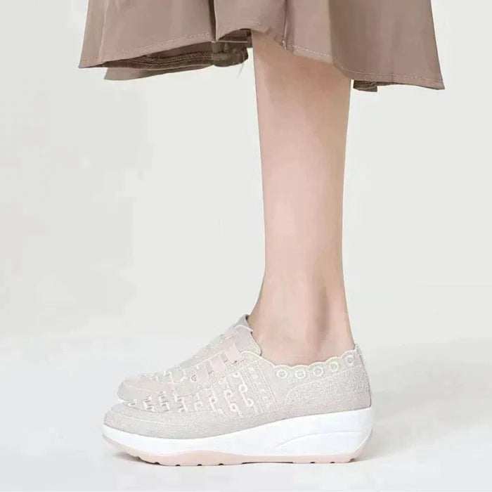 Chaussures Femmes Confortable Mesh élastique Orteils ronds Un pied Étrier