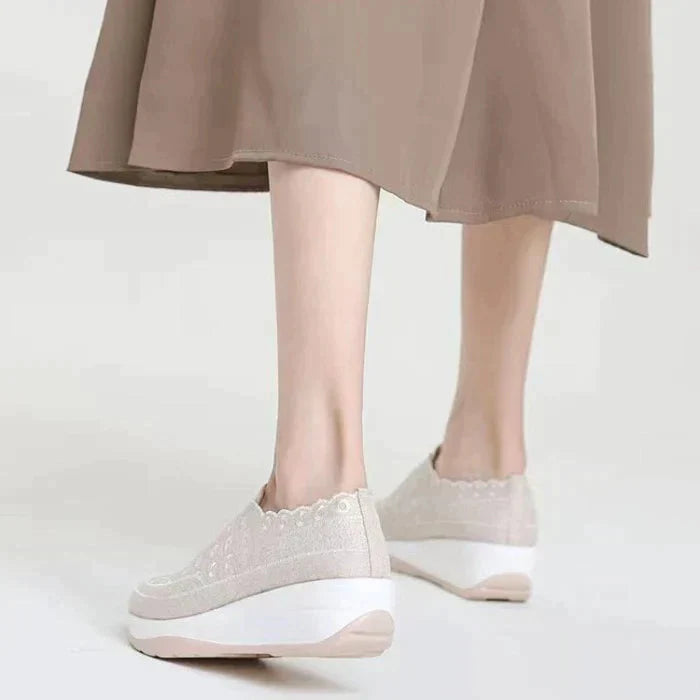 Chaussures Femmes Confortable Mesh élastique Orteils ronds Un pied Étrier