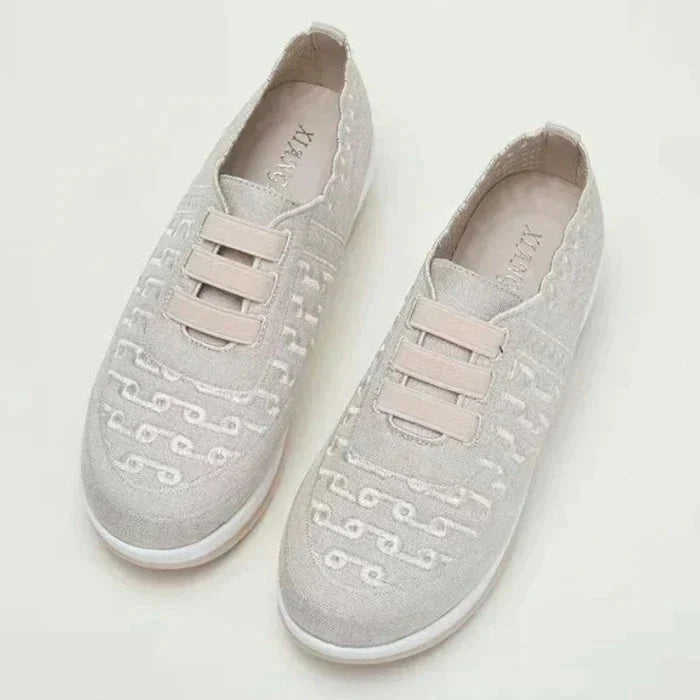 Chaussures Femmes Confortable Mesh élastique Orteils ronds Un pied Étrier