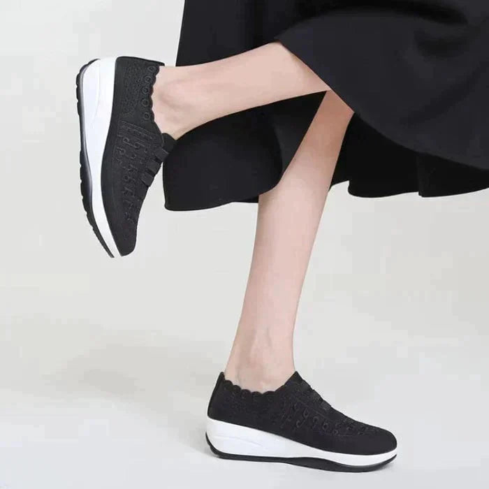 Chaussures Femmes Confortable Mesh élastique Orteils ronds Un pied Étrier