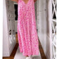 🌸 Promotion de printemps 50 % RÉDUCTION ✨ Col en V Robe maxi imprimée à manches courtes