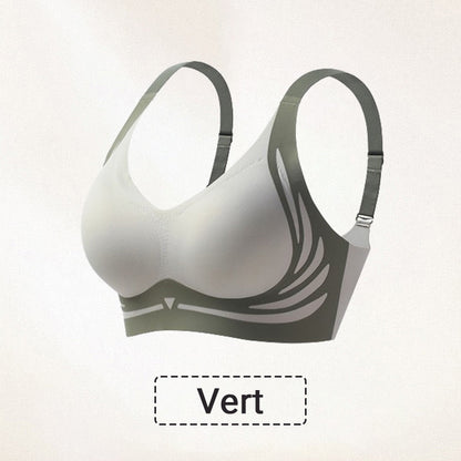 Soutien-gorge push-up sans armature anti-relâchement et liftant
