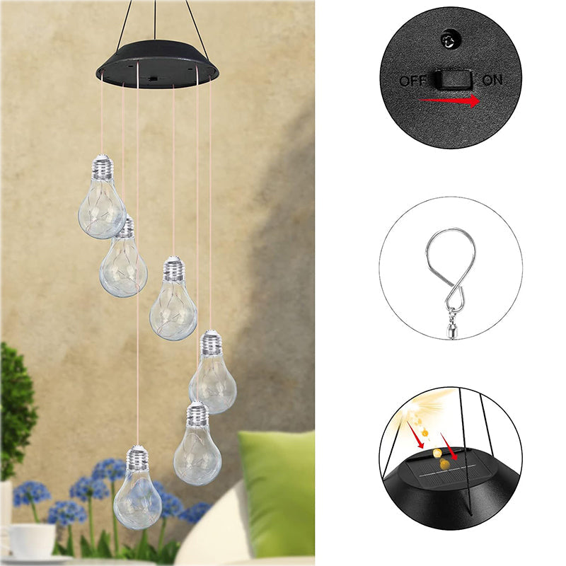 🔥49% de réduction🔥Carillon éolien solaire à LED coloré