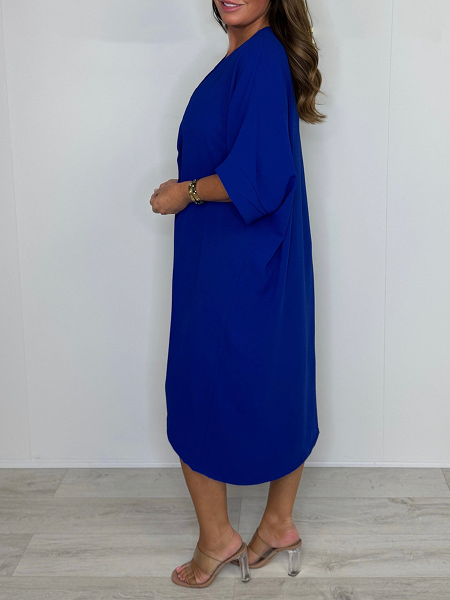 Robe torsadée décontractée et ample