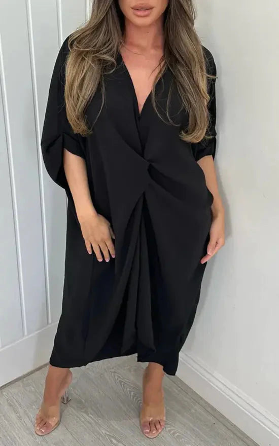 Robe torsadée décontractée et ample