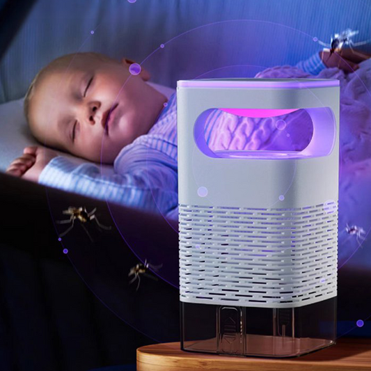 ✨Soldes d'été - 50% de réduction🔇🦟Piège à mouches UV avec boîte de capture transparente