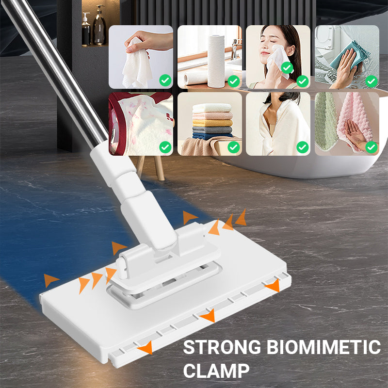 🔥Vente chaude 2025🔥Balai-serpillère anti-poussière jetable avec 4 chiffons réutilisables(🚀50% de réduction)