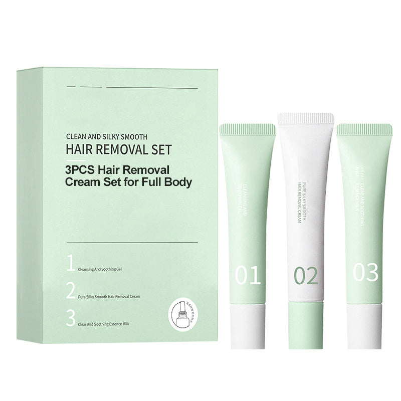 🔥🔥Achetez 3  obtenez 2 gratuit🎁 Set de crème dépilatoire 3PCS pour le corps entier