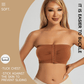 Soutien-Gorge Sans Bretelles à Fermeture Frontal Respirant pour Tailles Plus